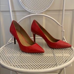 Red Calvin Klein High Heels